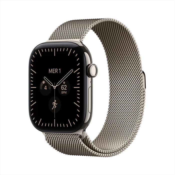 APPLE Watch Series 12 GPS + Cellular, Cassa 46mm in Titanio Naturale con Loop maglia milanese - M/L
