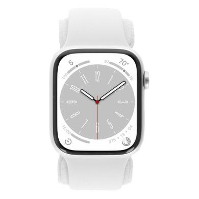 Apple Watch Series 8 GPS 45mm Alluminio argento Cinturino Sport - Ricondizionato - buono - Grade B