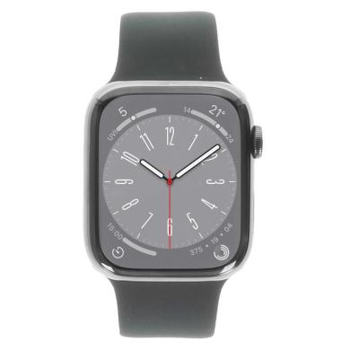 Apple Watch Series 8 GPS + Cellular 45mm Acciaio inossidabile grafite Cinturino Sport mezzanotte - Ricondizionato - ottimo - Grade A