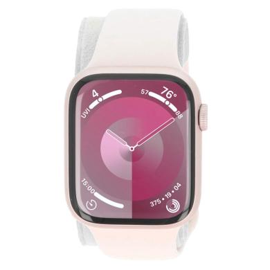 Apple Watch Series 9 GPS 45mm Alluminio rosé Cinturino Sport rosa confetto S/M - Ricondizionato - ottimo - Grade A