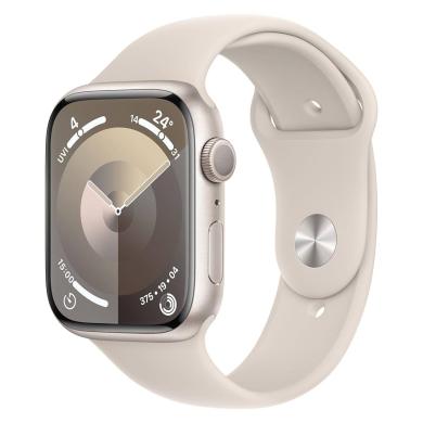 Apple Watch Series 9 GPS + Cellular 45mm Alluminio galassia Cinturino Sport galassia M/L - Ricondizionato - buono - Grade B
