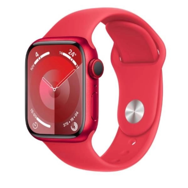 Apple watch series 9 gps + cellular 45mm (product)red aluminium case with (product)red sport band - m/l - MRYG3QL/A