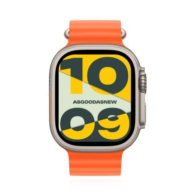Apple Watch Ultra 2 GPS + Cellular 49mm titanio Cinturino Ocean arancione - Ricondizionato - ottimo - Grade A