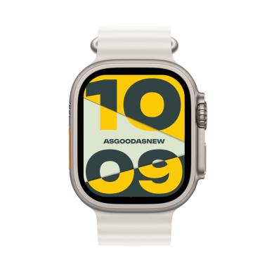 Apple Watch Ultra 2 GPS + Cellular 49mm titanio Cinturino Ocean bianco - Ricondizionato - ottimo - Grade A