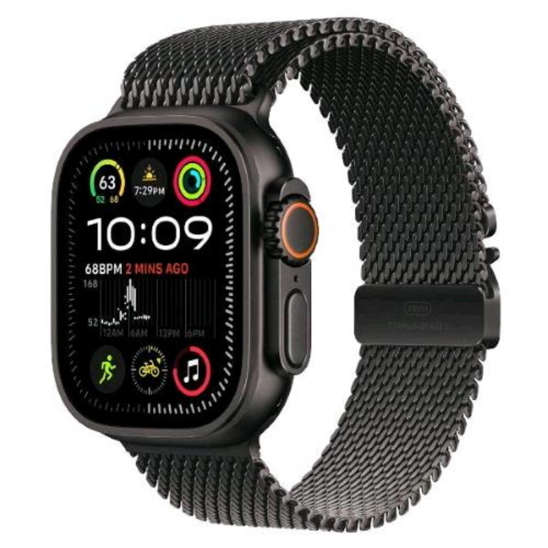 Apple watch ultra 2 gps + cellular 4g 49mm cassa in titanio nero cinturino loop milanese titanio nero - m Apple watch ultra 2 gps + cellular 4g 49mm cassa in titanio nero cinturino loop milanese titanio nero - m