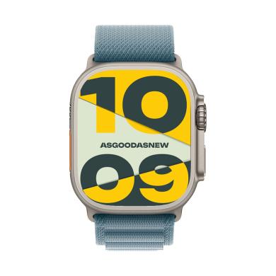 Apple Watch Ultra 3 GPS + Cellular 49mm titanio naturale Alpine Loop azzurro L - Ricondizionato - ottimo - Grade A