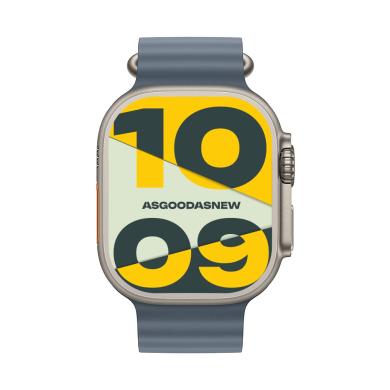 Apple Watch Ultra 3 GPS + Cellular 49mm titanio naturale Cinturino ocean blu salmastro - Ricondizionato - Come nuovo - Grade A+
