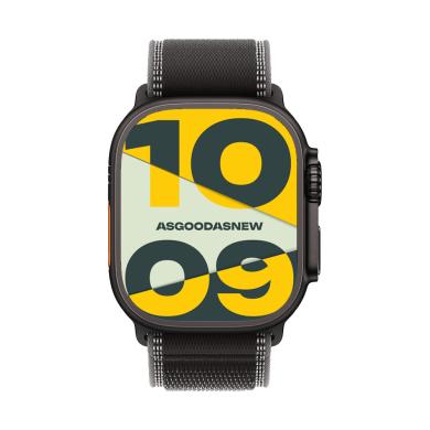 Apple Watch Ultra 3 GPS + Cellular 49mm titanio nero Trail Loop nero grigio carbone S/M - Ricondizionato - ottimo - Grade A