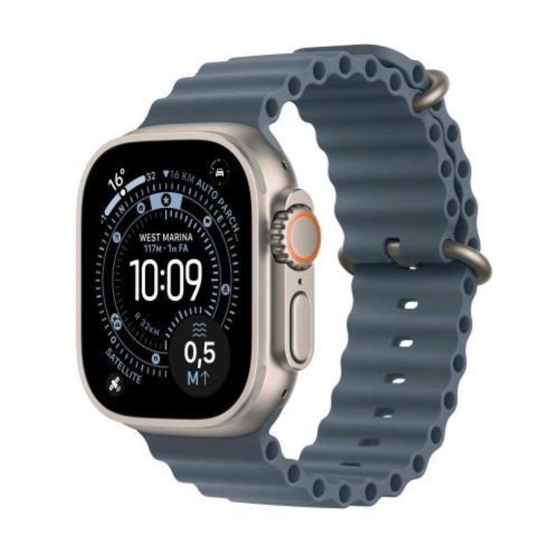 Apple watch ultra 3 gps + cellular 5g cassa 49mm in titanio con cinturino ocean blu Apple watch ultra 3 gps + cellular 5g cassa 49mm in titanio con cinturino ocean blu