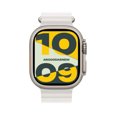 Apple Watch Ultra GPS + Cellular 49mm titanio Cinturino Ocean bianco - Ricondizionato - ottimo - Grade A
