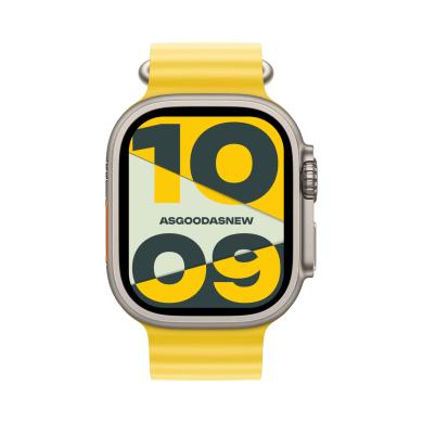 Apple Watch Ultra GPS + Cellular 49mm titanio Cinturino Ocean giallo - Ricondizionato - ottimo - Grade A