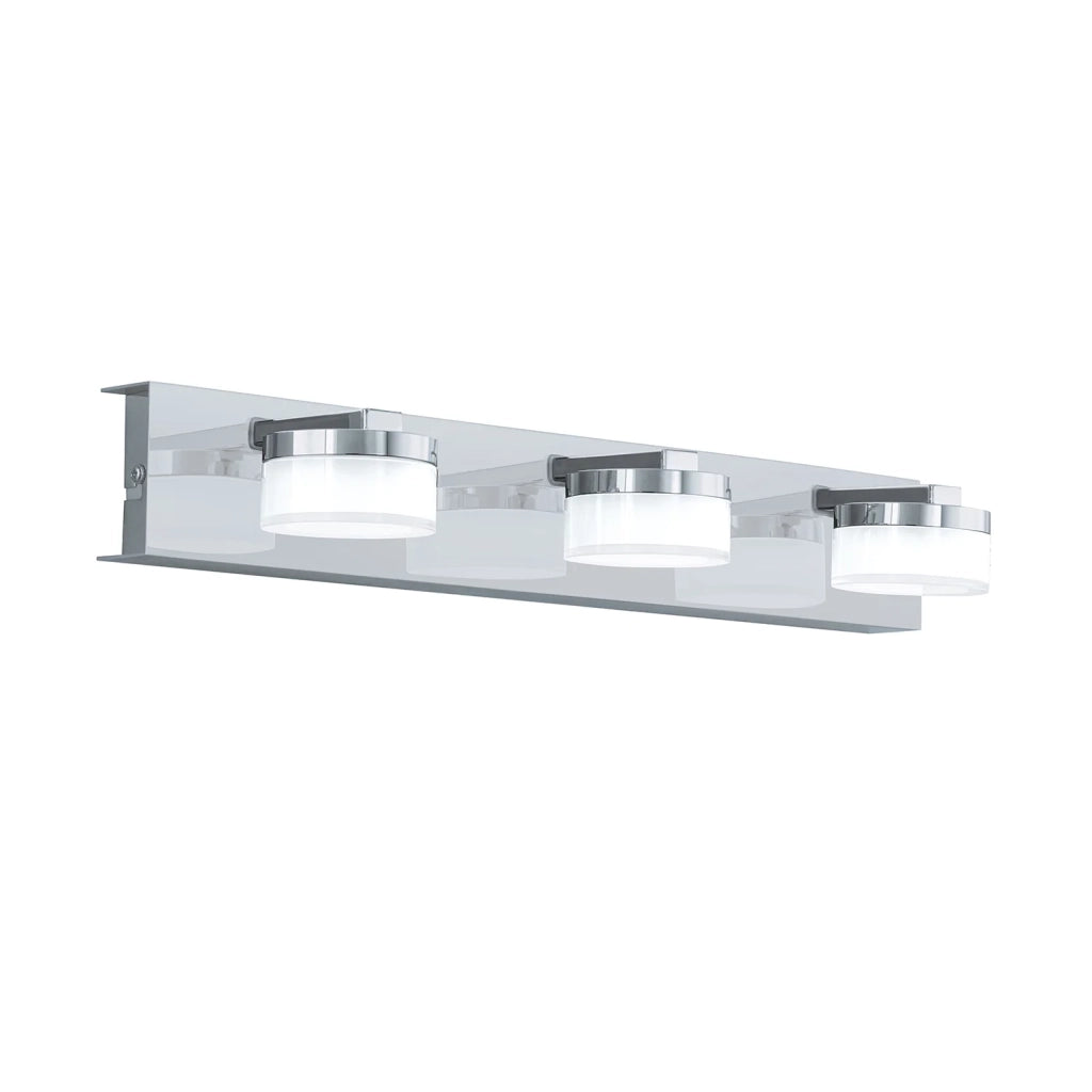 Applique Contemporanea Romendo 1 Acciaio Cromo 3 Luci Led Integrato 7,2W