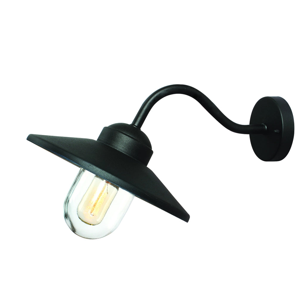 Applique da parete esterna nera E27 60W Klampenborg Elstead Applique da parete esterna nera E27 60W Klampenborg Elstead