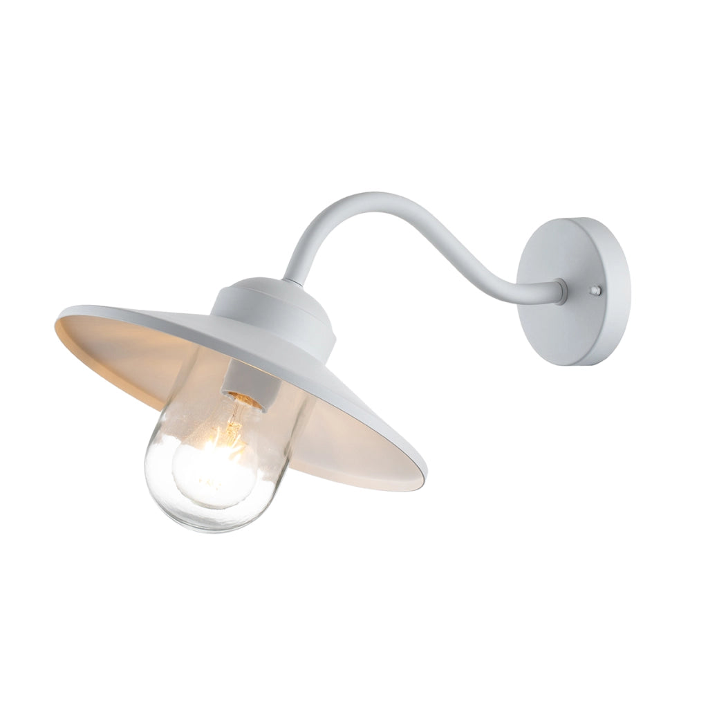Applique esterna bianca E27 60W IP44 Klampenborg Elstead Applique esterna bianca E27 60W IP44 Klampenborg Elstead