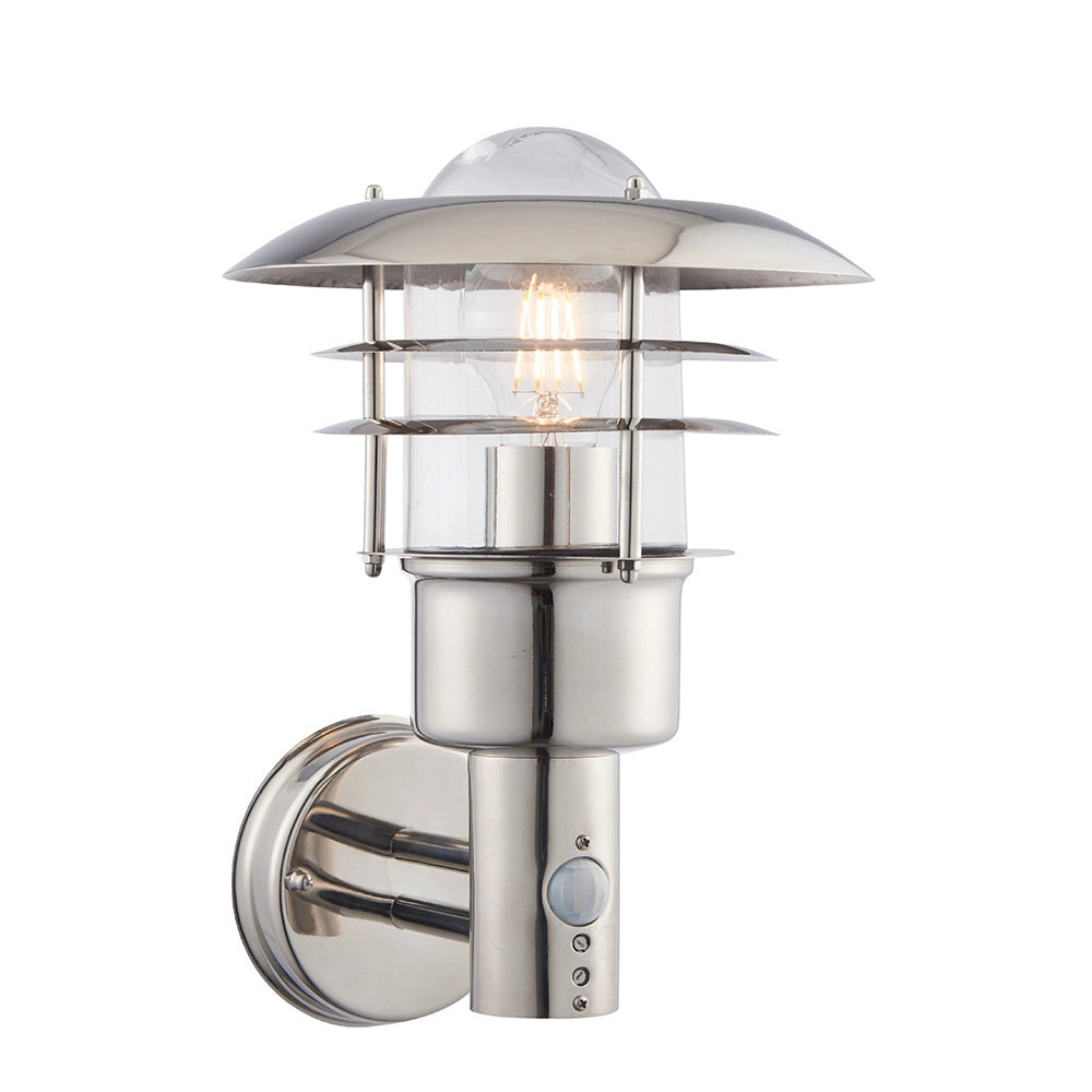 Applique esterna industriale PIR acciaio inox E27 Endon Applique esterna industriale PIR acciaio inox E27 Endon