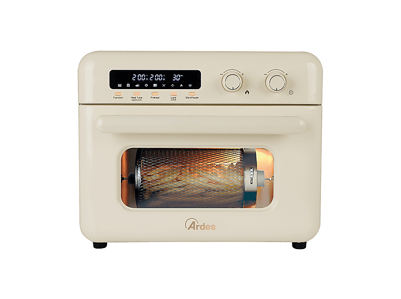 ARDES ELDORADA 30L W AIRFRYER FORNO VINTAGE FRIGGITRICE AD ARIA, capacità 30 l, Max potenza 2000 W, Crema