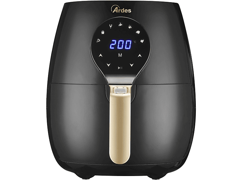 ARDES ELDORADA MAXI 5L AIRFRYER FRIGGITRICE AD ARIA, capacità 5 l, Max potenza 1450 W, Nero