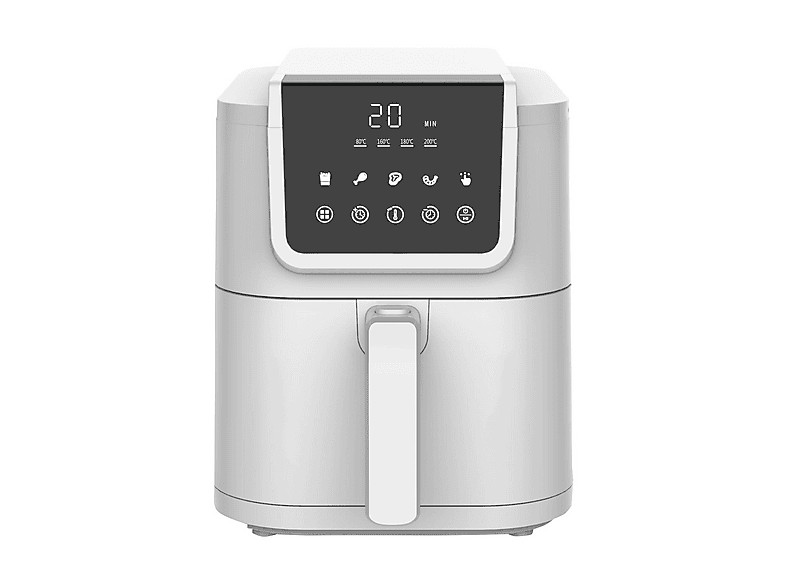 ARDES Friggis infinity W 5Lt Bi FRIGGITRICE AD ARIA, capacità 5 l, Max potenza 1500 W, programmi, da 80 °C a 200 °C, Bianco