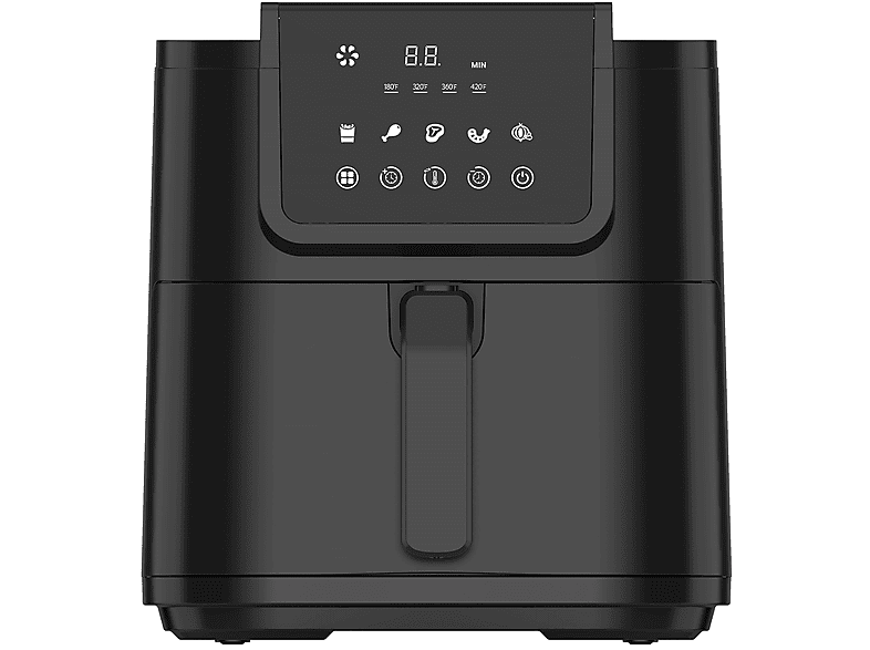 ARDES FRIGGISANA INFINITY 8L AIFRYER FRIGGITRICE AD ARIA, capacità 8 l, Max potenza 1700 W, Nero