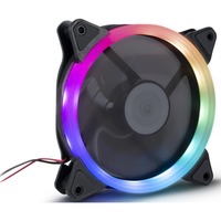 Argus RS-051 RGB Case per computer Ventilatore 12 cm Nero, Ventola