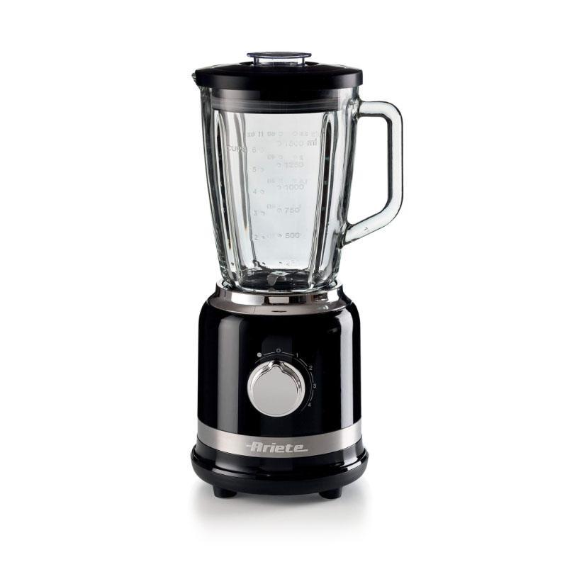 Ariete 0585/02 frullatore moderna 1000w 4 velocita` funzione pulse tritaghiaccio tazza in vetro graduata da 1.5 lt nero Ariete 0585/02 frullatore moderna 1000w 4 velocita` funzione pulse tritaghiaccio tazza in vetro graduata da 1.5 lt nero