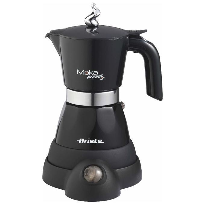 Ariete 1358 Moka Aroma Elettrica Macchina da caffe' 0,25 L 400 W mantenimento temperatura 30 minuti base cordless a 360° colore Nero
