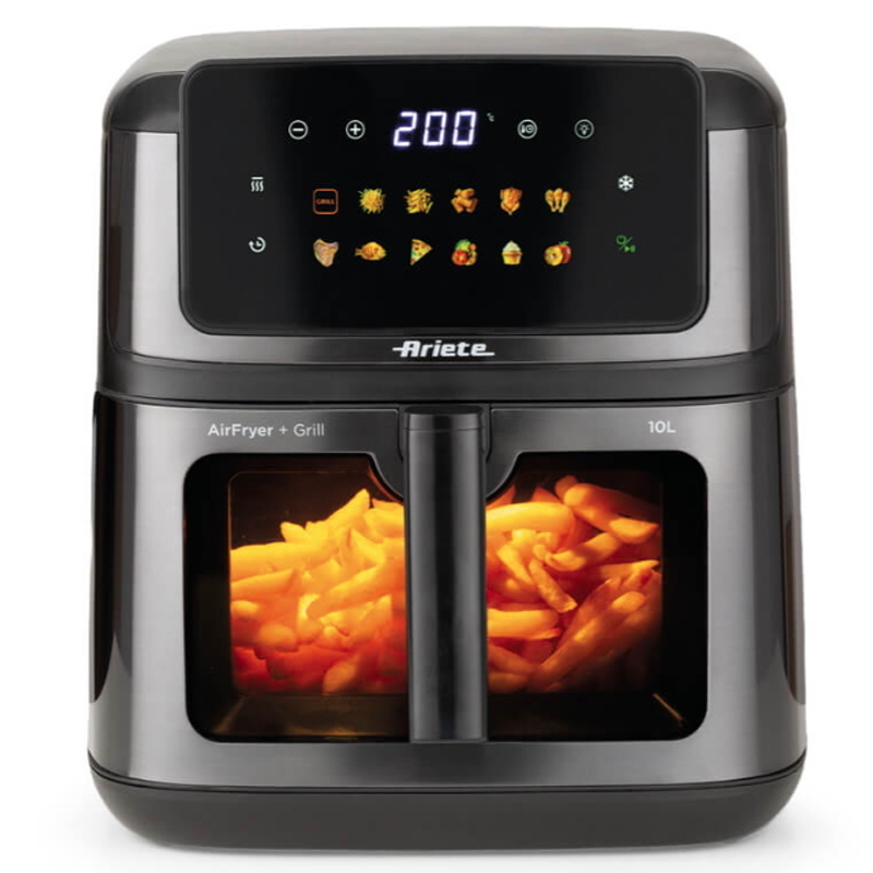 Ariete 4642/1 - friggitrice elettrica ad aria 10l - doppia resistenza - 2100w