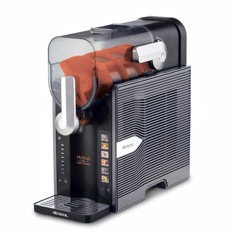 Ariete - Macchina Granite E Gelati 655 Myslush & Icecream-acciaio Inox, Nero
