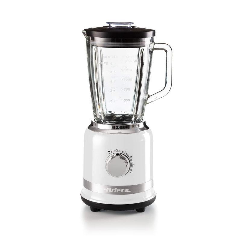 Ariete moderna frullatore elettrico 1000w 4 velocita` funzione pulse capacita` 1.5 lt lame in acciaio bianco