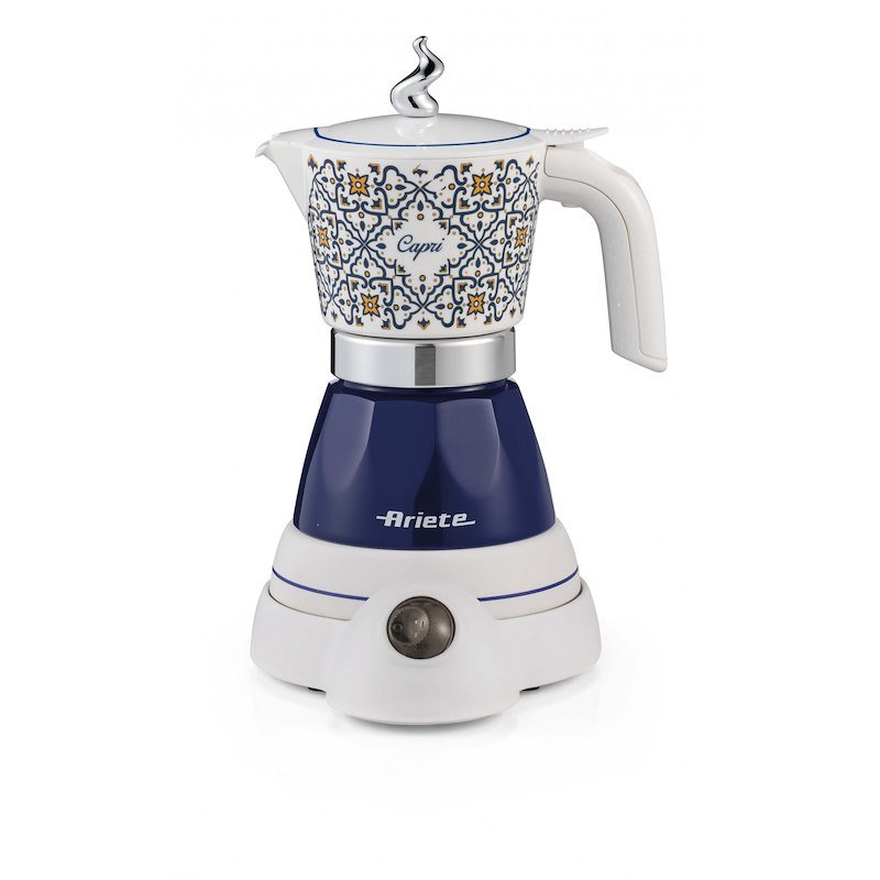 Ariete - Moka Elettrica 1358a Caf Ariete "capri" Int-bianco, Blu