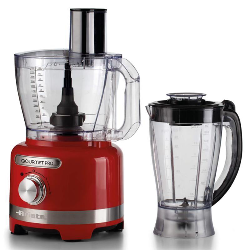 ARIETE ROBOT DA CUCINA CUCINA, 1000 W, capacità ciotola 3 l, Rosso