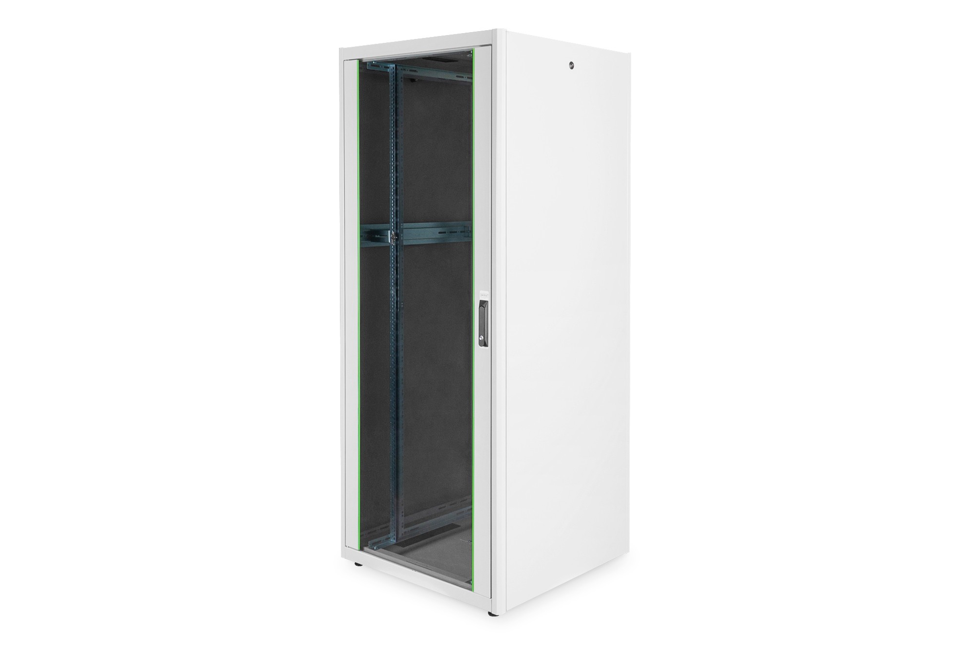 ARMADIO 42 UNITà 19 PER RETI E SERVER MISURE (A)2010 X (L)800 X (P)800 MM. COLORE GRIGIO CHIARO