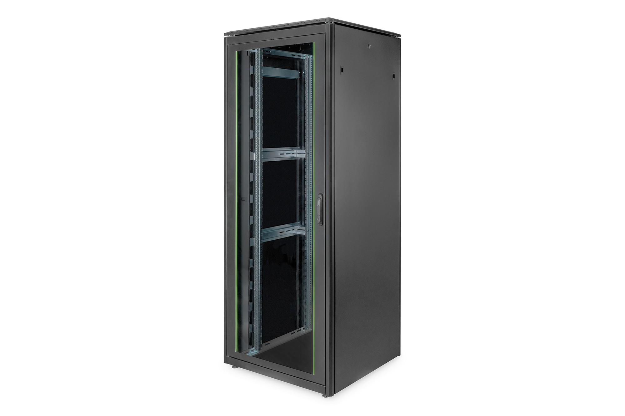 Armadio 42 Unita' Linea Professionale (A)2020 X (L)800 X (P)800 Mm. Colore Nero Ral 9005