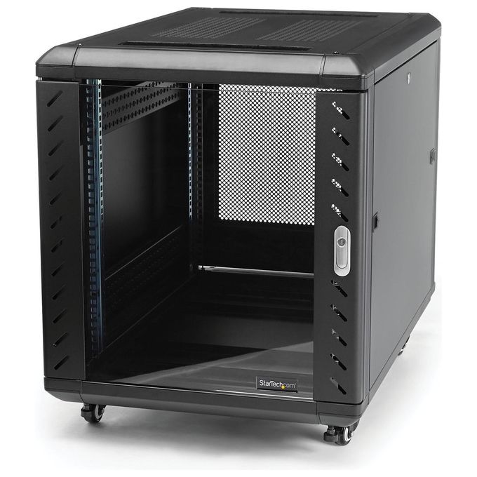 Armadio rack 12U su ruote Black RK1236BKF