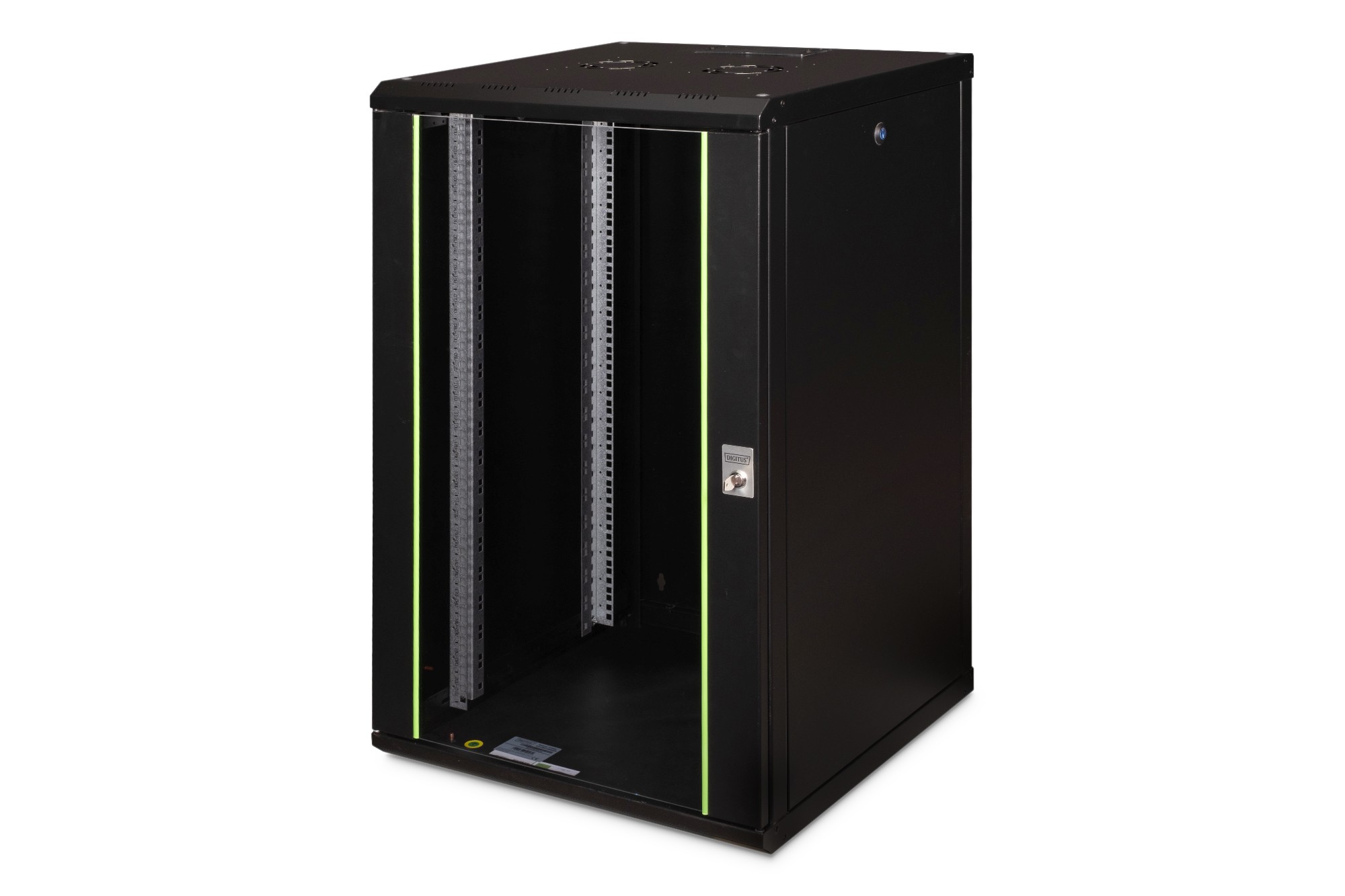 Armadio Rack 19 A Parete 20U Unique 998X600X600 Mm Colore Nero (Ral 9005)