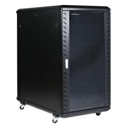 Armadio rack Chiuso a Ribalta 22U da 36 con Ruote Black RK2236BKF