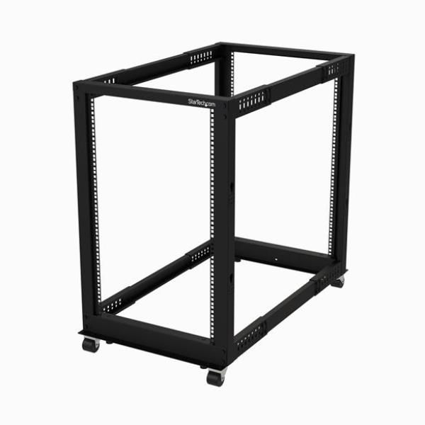 Armadio rack Open Frame Black 4POSTRACK18U