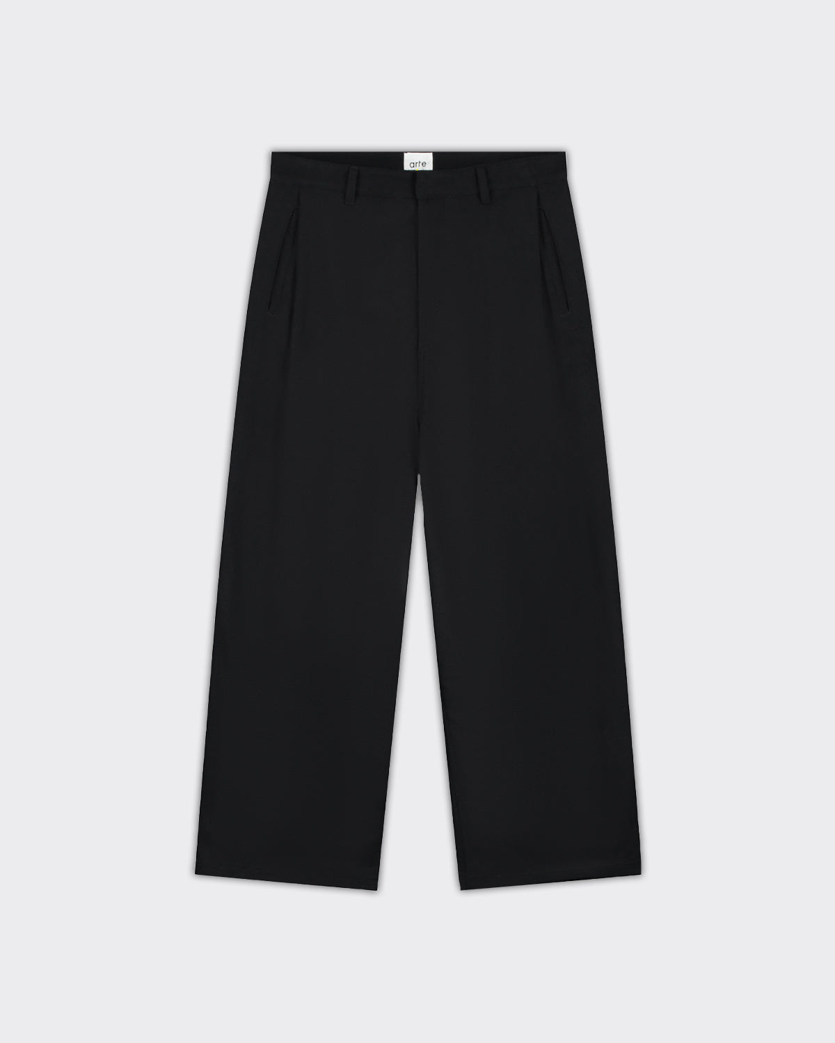 Arte Antwerp Pantaloni Pleated Gallery Wool Neri