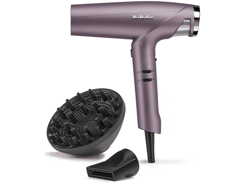 ASCIUGACAPELLI BABYLISS D6051DE, Potenza 1600 W, Tipo di motore EC motor, Livelli temperatura 3, Tecnologia a ioni, Attacco diffusore