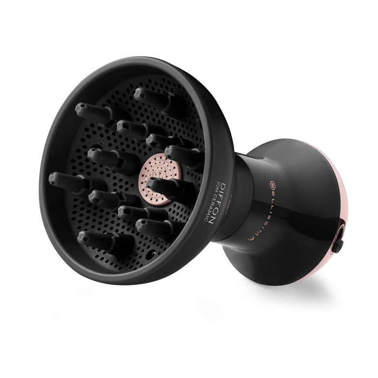 ASCIUGACAPELLI BELLISSIMA DIFFON ION CERAMIC, Potenza 600 W, Tipo di motore AC motor, Livelli temperatura 2, Tecnologia a ioni, Attacco diffusore
