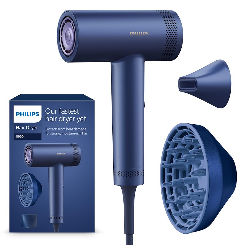 ASCIUGACAPELLI PHILIPS BHD839/10, Potenza 1400 W, Tipo di motore DC motor, Tecnologia a ioni, Attacco diffusore