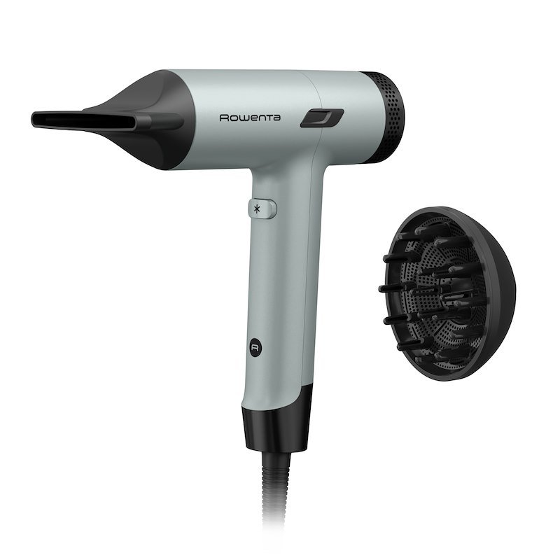 ASCIUGACAPELLI ROWENTA TINY HY7120, Potenza 1600 W, Tipo di motore DC motor, Livelli temperatura 3, Tecnologia a ioni, Attacco diffusore