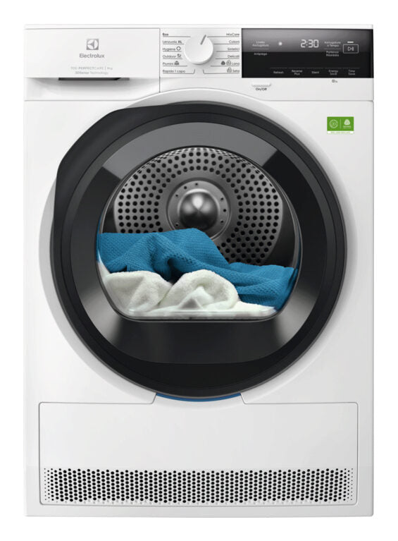 Asciugatrice ELECTROLUX EW9H39A, a pompa di calore, 9 kg, profondità 63,6 cm, funzione Refresh, Silent, Enery Save, time save, Classe A