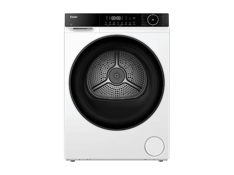 ASCIUGATRICE HAIER HD100-A357U1-IT A pompa di calore, 10 kg, profondità 68 cm, 64 dB(A), Bianco, Nero, Classe
