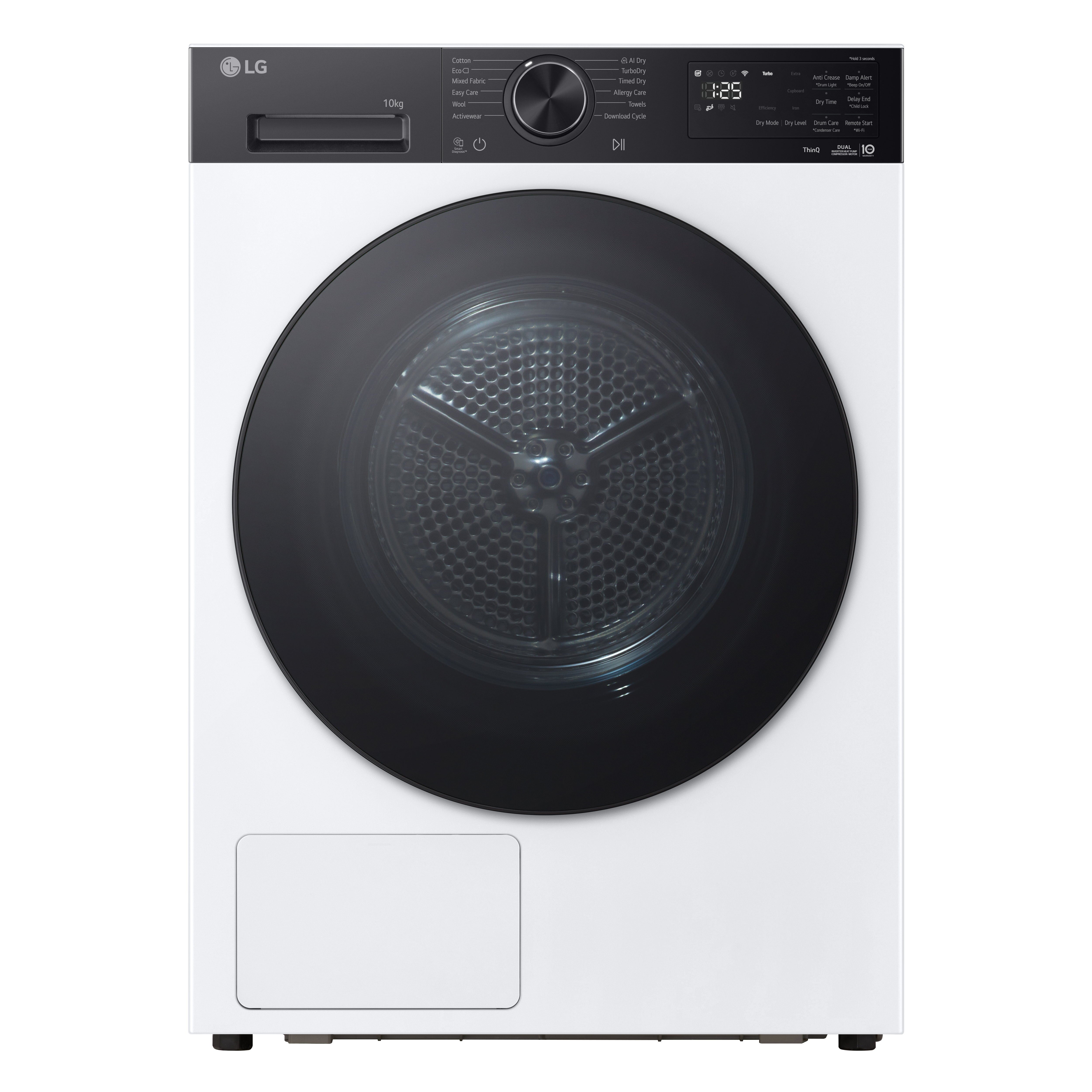 ASCIUGATRICE LG RNX5008TKB A pompa di calore, 8 kg, profondità 66 cm, 62 dB(A), white, Classe B