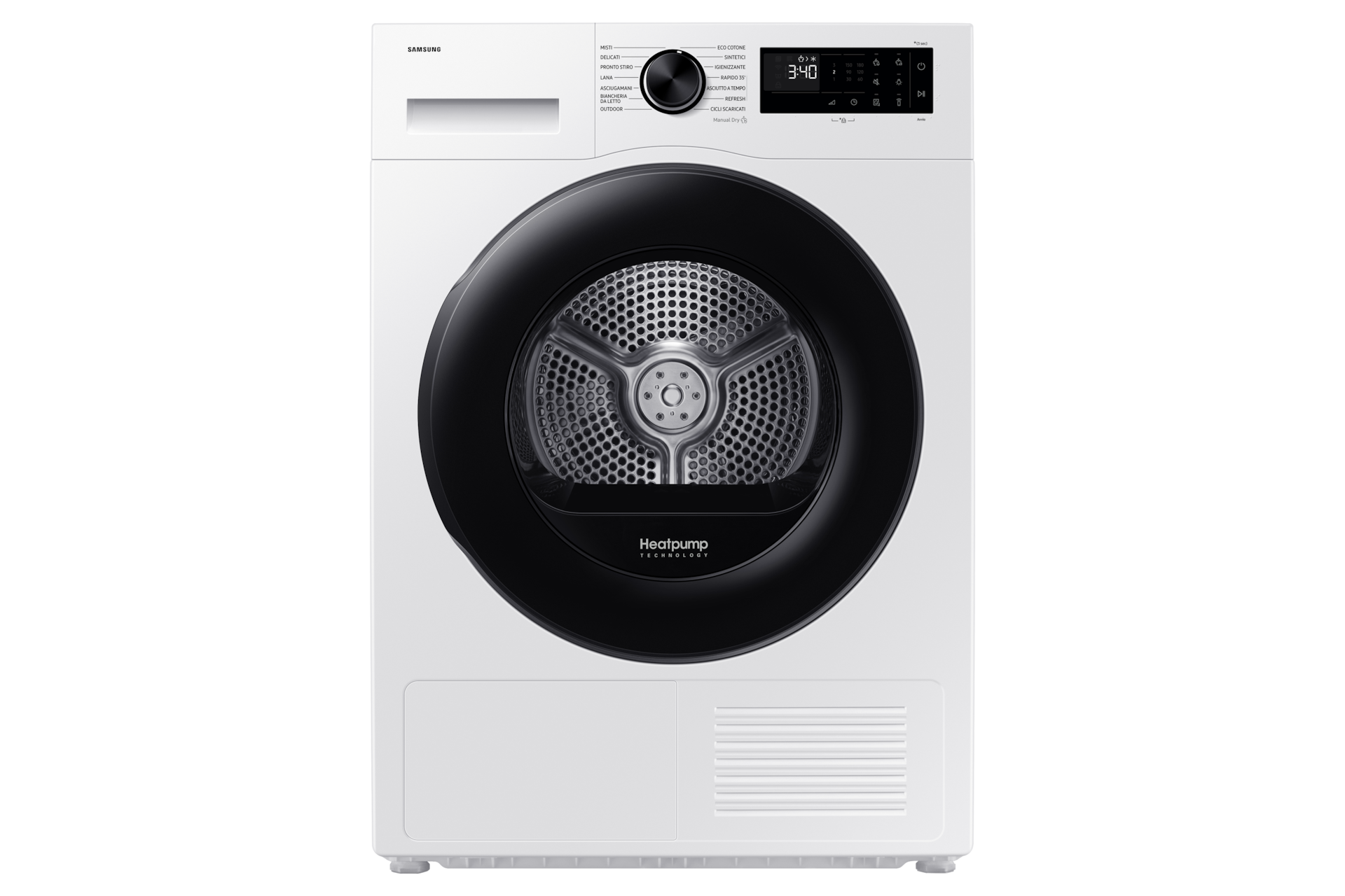 Asciugatrice Samsung Crystal EcoDry 9 Kg DV90DG52A0AEET, White