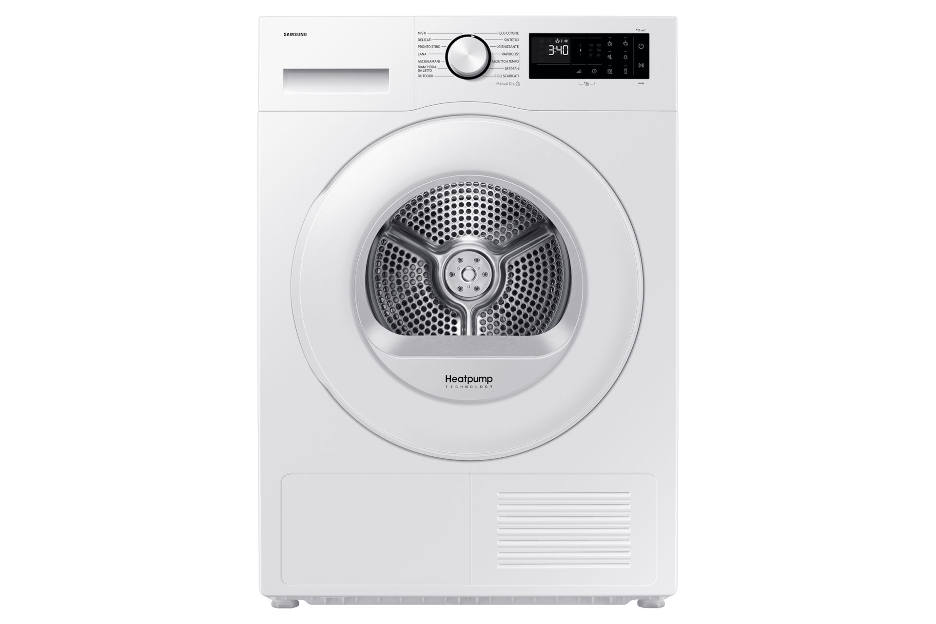 Asciugatrice Samsung Crystal EcoDry 9 Kg DV90DG52A0TEET, White