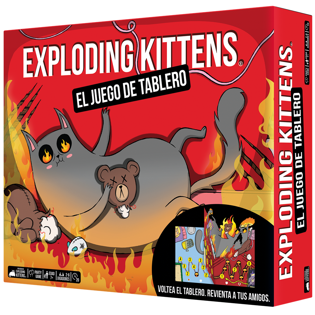 Asmodee - Esplosione dei gattini: il gioco da tavolo - Gioco da tavolo - da 2 a 6 giocatori - + 7 anni, da 15 a 30 minuti - Spagnolo