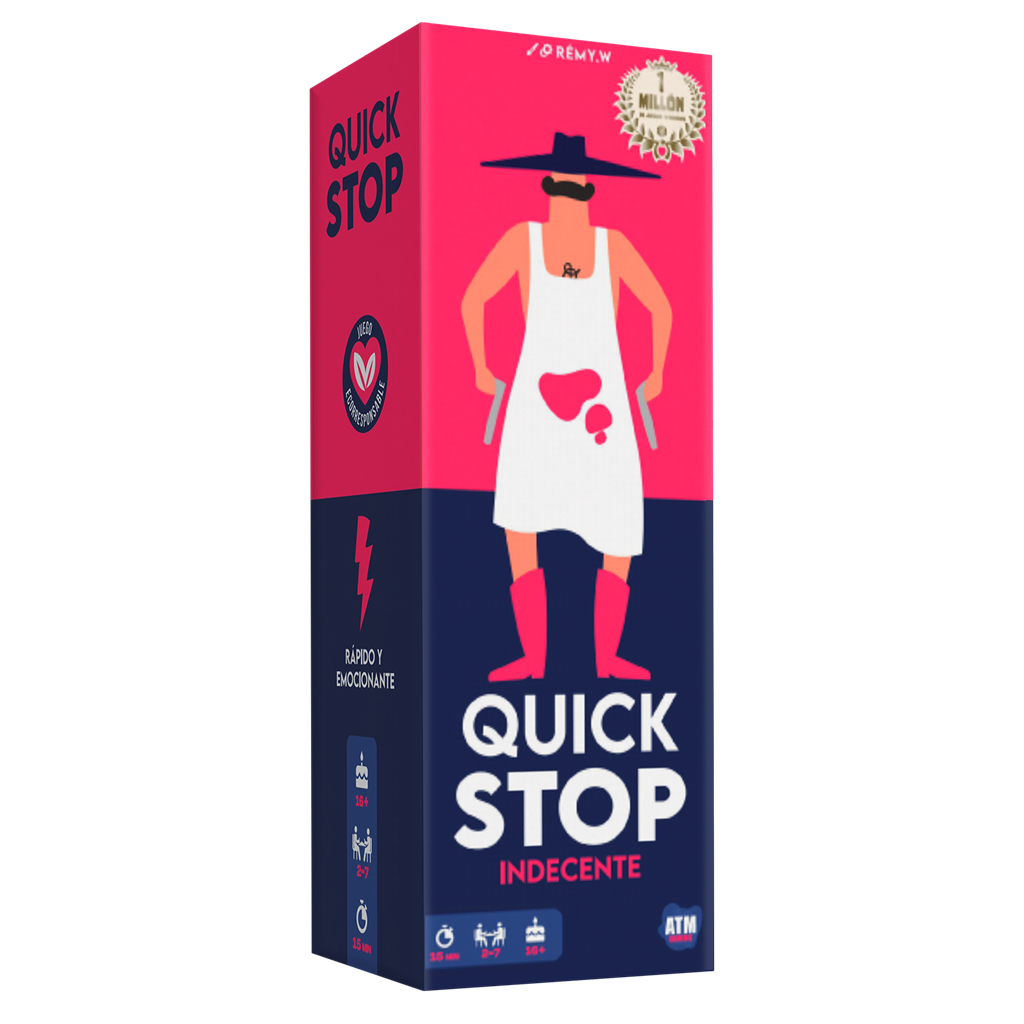 Asmodee - Quick Stop Indecente - Giochi da Tavolo per Adulti e Famiglie - +16 Anni - Spagnolo