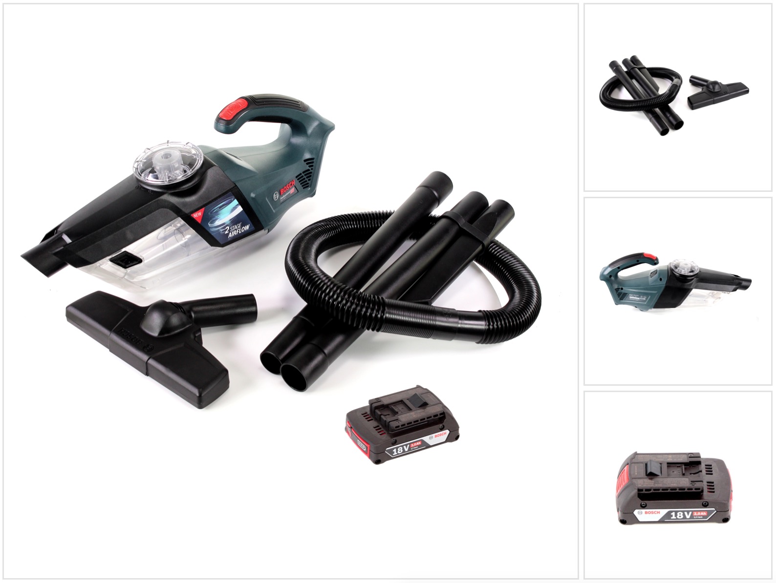 Aspirapolvere A Batteria Bosch Gas 18v-1 18v + 1x Batteria Ricaricabile 2.0ah - Senza Caricabatterie Aspirapolvere A Batteria Bosch Gas 18v-1 18v + 1x Batteria Ricaricabile 2.0ah - Senza Caricabatterie